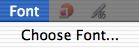font menu